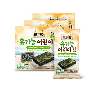 유기농 어린이 김 자연의 맛[구운김] 3박스